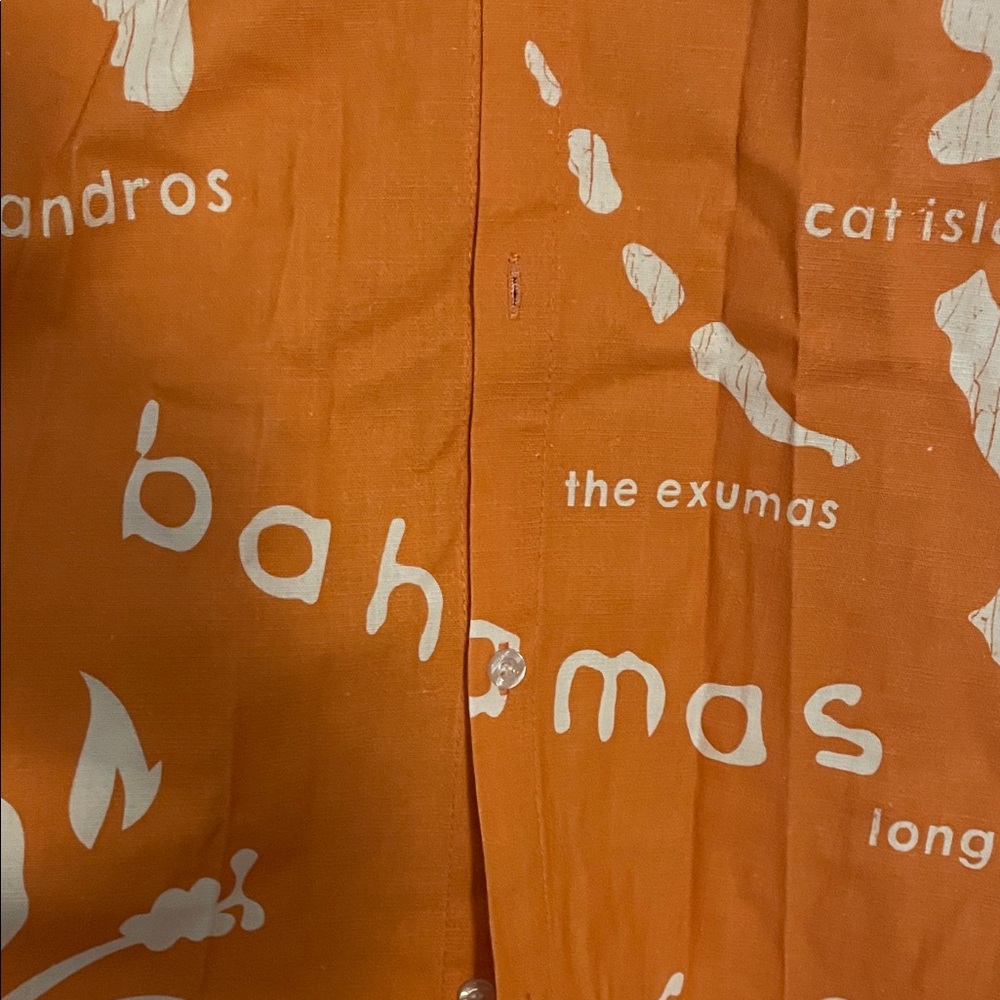Bahamas Tropical Map Shirt in 100% Cotton - Picture 2 of 6
